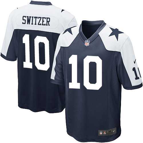 Men's Nike Dallas Cowboys #10 Ryan Switzer Game Navy Blue Throwback Alternate NFL Jersey Men's Nike Dallas Cowboys #10 Ryan Switzer Game Navy Blue Throwback Alternate NFL Jersey