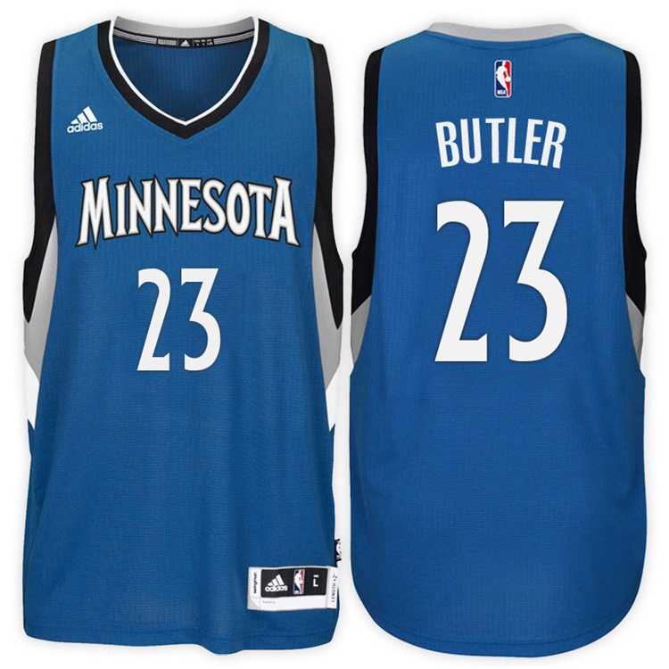 Minnesota Timberwolves #23 Jimmy Butler Road Blue New Swingman Stitched NBA Jersey
