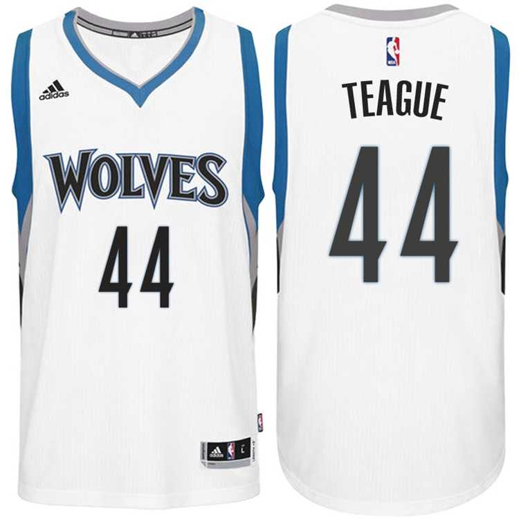 Minnesota Timberwolves #44 Jeff Teague Home White New Swingman Stitched NBA Jersey