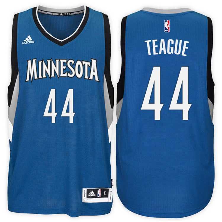 Minnesota Timberwolves #44 Jeff Teague Road Blue New Swingman Stitched NBA Jersey