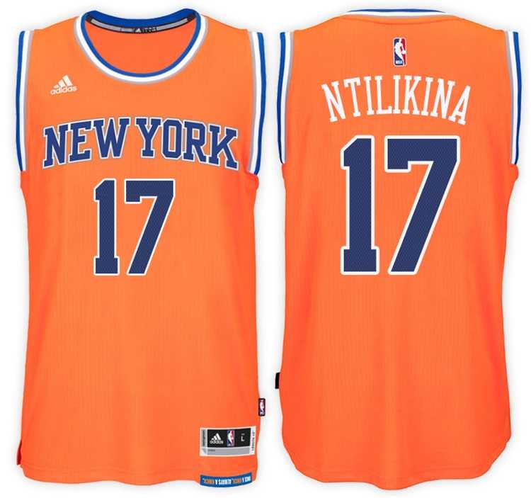 New York Knicks #17 Frank Ntilikina Alternate Orange New Swingman Stitched NBA Jersey New York Knicks #17 Frank Ntilikina Alternate Orange New Swingman Stitched NBA Jersey
