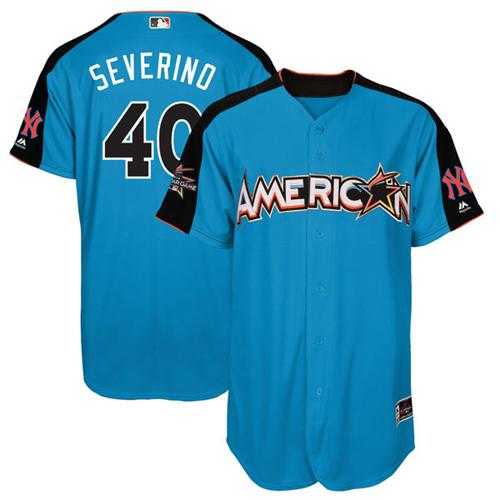 New York Yankees #40 Luis Severino Blue 2017 All-Star American League Stitched MLB Jersey