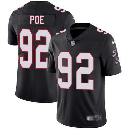 Nike Atlanta Falcons #92 Dontari Poe Black Alternate Men's Stitched NFL Vapor Untouchable Limited Jersey Nike Atlanta Falcons #92 Dontari Poe Black Alternate Men's Stitched NFL Vapor Untouchable Limited Jersey