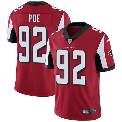 Nike Atlanta Falcons #92 Dontari Poe Red Team Color Men's Stitched NFL Vapor Untouchable Limited Jersey