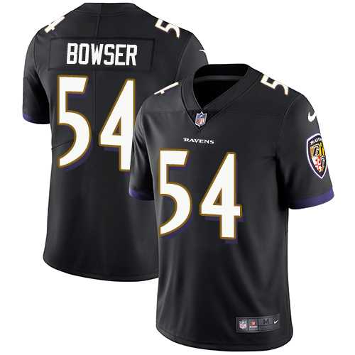 Nike Baltimore Ravens #54 Tyus Bowser Black Alternate Men's Stitched NFL Vapor Untouchable Limited Jersey