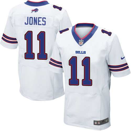 Nike Buffalo Bills #11 Zay Jones White Men's Stitched NFL New Elite Jersey