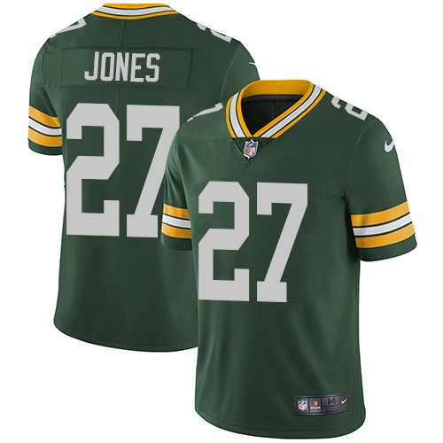 Nike Green Bay Packers #27 Josh Jones Green Team Color Men's Stitched NFL Vapor Untouchable Limited Jersey
