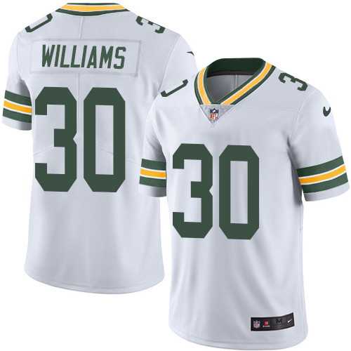 Nike Green Bay Packers #30 Jamaal Williams White Men's Stitched NFL Vapor Untouchable Limited Jersey
