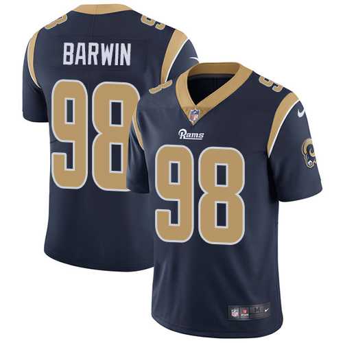 Nike Los Angeles Rams #98 Connor Barwin Navy Blue Team Color Men's Stitched NFL Vapor Untouchable Limited Jersey