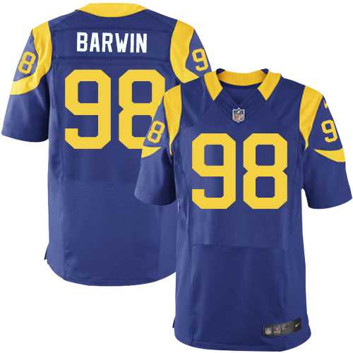 Nike Los Angeles Rams #98 Connor Barwin Royal Blue Alternate Men's Stitched NFL Elite Jersey