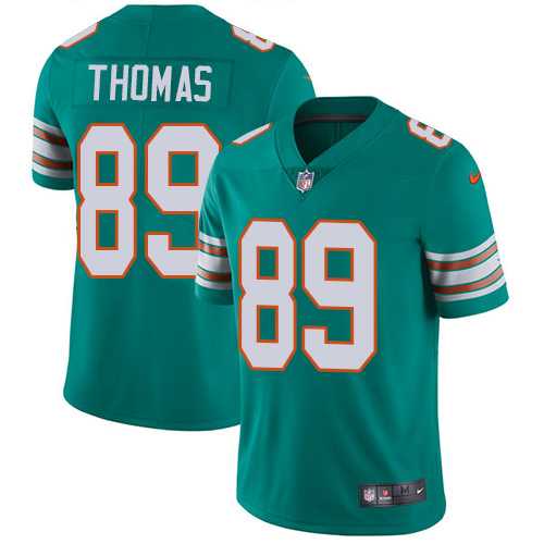 Nike Miami Dolphins #89 Julius Thomas Aqua Green Alternate Men's Stitched NFL Vapor Untouchable Limited Jersey