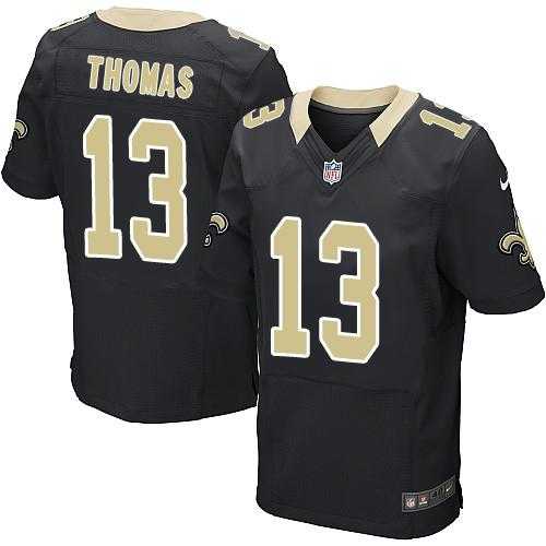 Nike New Orleans Saints #13 Michael Thomas Black Team Color Men's Stitched NFL Elite Jersey