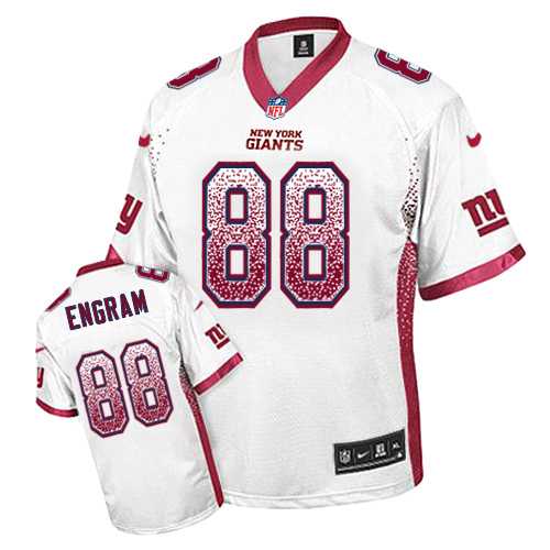 Nike New York Giants #88 Evan Engram White Men's Stitched NFL Elite Drift Fashion Jersey
