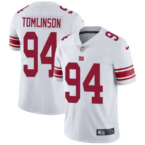 Nike New York Giants #94 Dalvin Tomlinson White Men's Stitched NFL Vapor Untouchable Limited Jersey