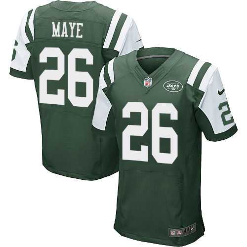 Nike New York Jets #26 Marcus Maye Green Team Color Men's Stitched NFL Elite Jersey