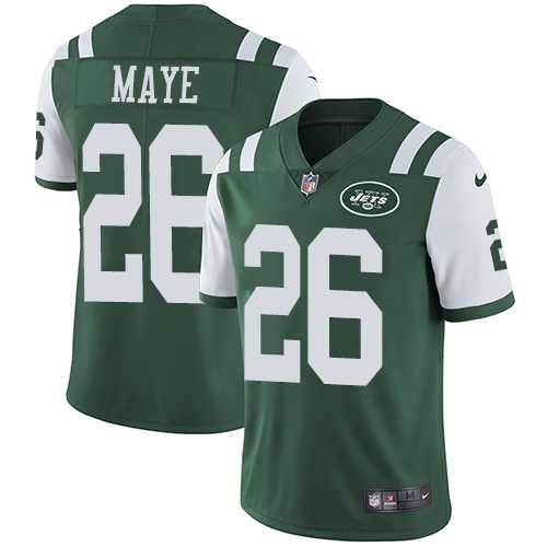 Nike New York Jets #26 Marcus Maye Green Team Color Men's Stitched NFL Vapor Untouchable Limited Jersey