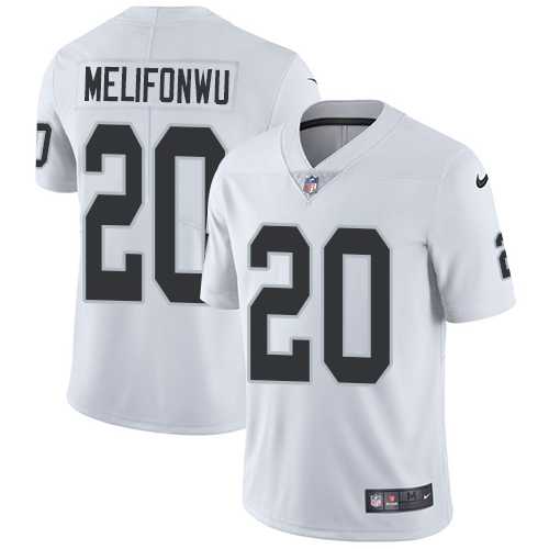Nike Oakland Raiders #20 Obi Melifonwu White Men's Stitched NFL Vapor Untouchable Limited Jersey Nike Oakland Raiders #20 Obi Melifonwu White Men's Stitched NFL Vapor Untouchable Limited Jersey