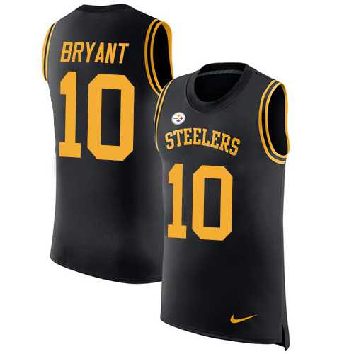 Nike Pittsburgh Steelers #10 Martavis Bryant Black Team Color Men's Stitched NFL Limited Rush Tank Top Jersey
