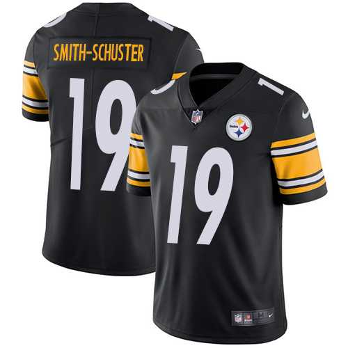 Nike Pittsburgh Steelers #19 JuJu Smith-Schuster Black Team Color Men's Stitched NFL Vapor Untouchable Limited Jersey