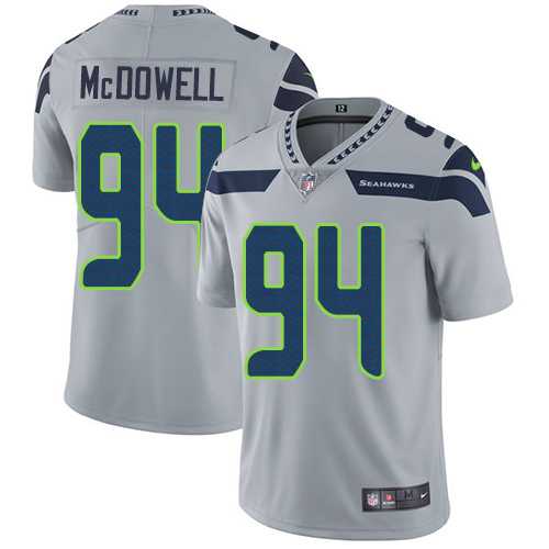 Nike Seattle Seahawks #94 Malik McDowell Grey Alternate Men's Stitched NFL Vapor Untouchable Limited Jersey