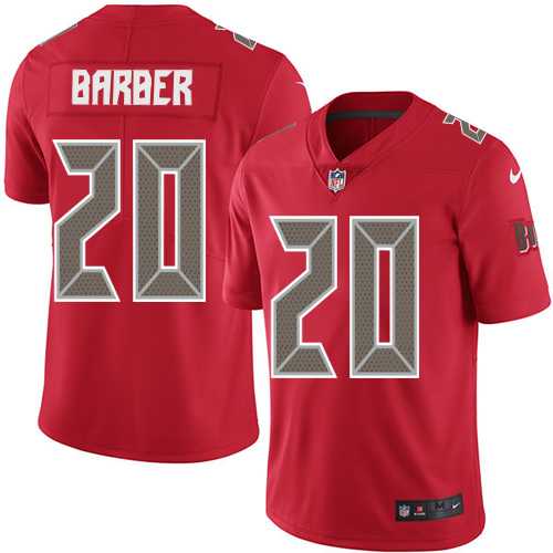 Nike Tampa Bay Buccaneers #20 Ronde Barber Red Men's Stitched NFL Limited Rush Jersey