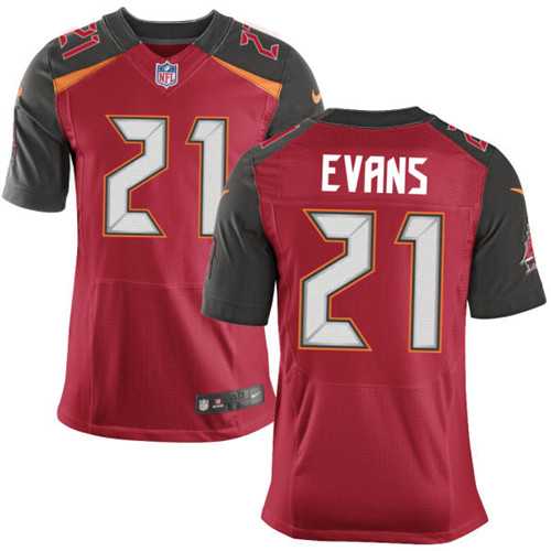 Nike Tampa Bay Buccaneers #21 Justin Evans Red Team Color Men's Stitched NFL New Elite Jersey