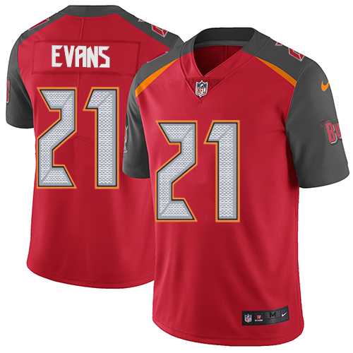 Nike Tampa Bay Buccaneers #21 Justin Evans Red Team Color Men's Stitched NFL Vapor Untouchable Limited Jersey