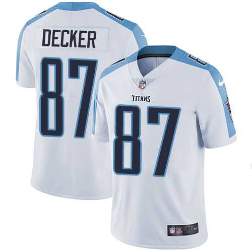 Nike Tennessee Titans #87 Eric Decker White Men's Stitched NFL Vapor Untouchable Limited Jersey Nike Tennessee Titans #87 Eric Decker White Men's Stitched NFL Vapor Untouchable Limited Jersey