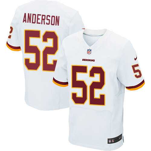 Nike Washington Redskins #52 Ryan Anderson White Men's Stitched NFL Elite Jersey