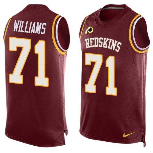 Nike Washington Redskins #71 Trent Williams Burgundy Red Team Color Men's Stitched NFL Limited Tank Top Jersey