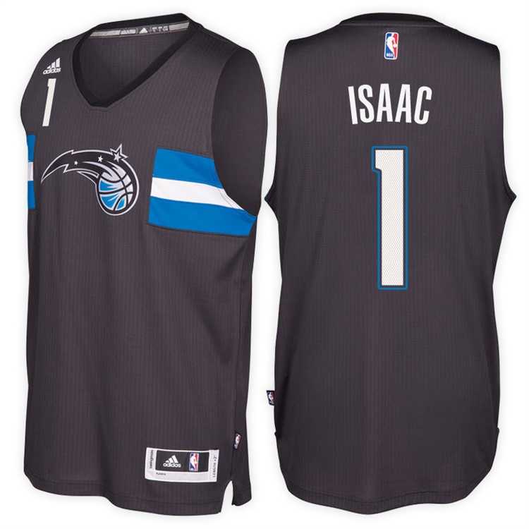 Orlando Magic #1 Jonathan Isaac Alternate Black New Swingman Stitched NBA Jersey