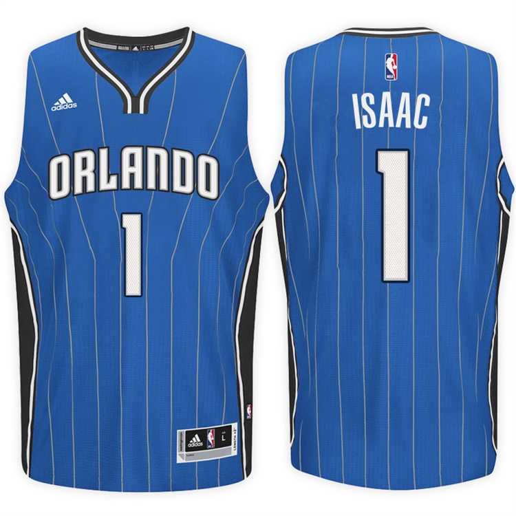 Orlando Magic #1 Jonathan Isaac Road Blue New Swingman Stitched NBA Jersey