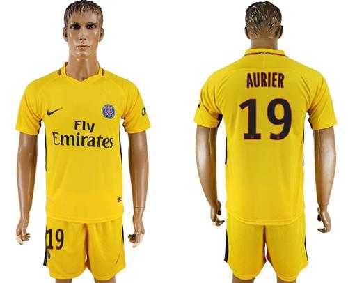 Paris Saint-Germain #19 Aurier Away Soccer Club Jersey