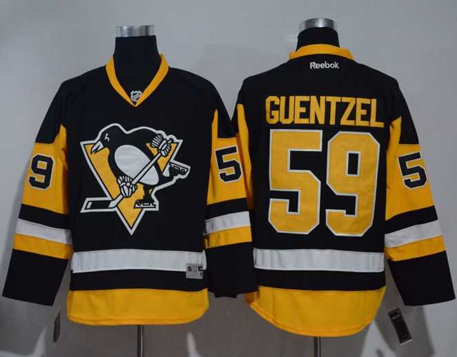 Pittsburgh Penguins #59 Jake Guentzel Black Alternate Stitched NHL Jersey