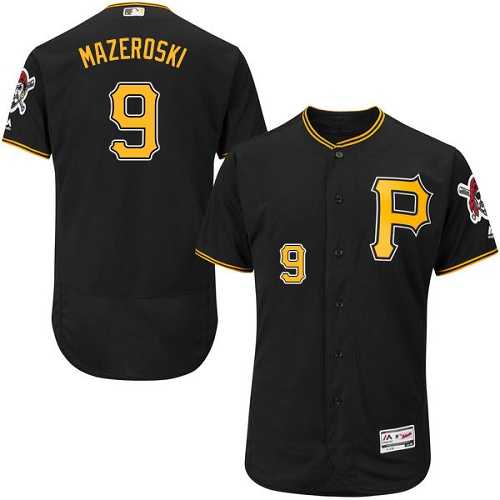 Pittsburgh Pirates #9 Bill Mazeroski Black Flexbase Authentic Collection Stitched MLB Jersey