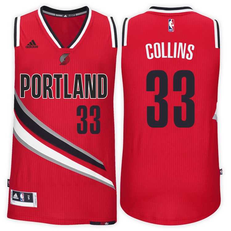 Portland Trail Blazers #33 Zach Collins Alternate Red New Swingman Stitched NBA Jersey