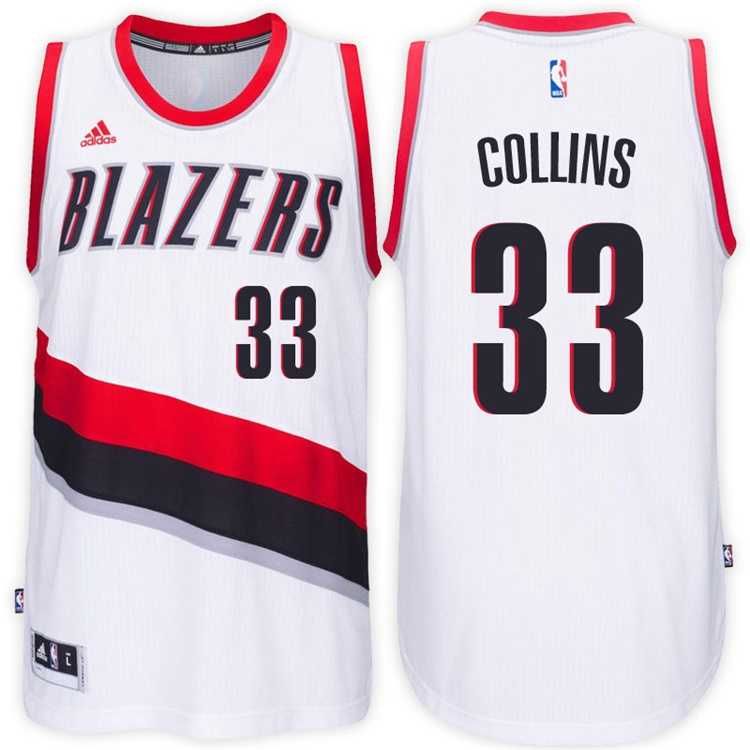 Portland Trail Blazers #33 Zach Collins Home White New Swingman Stitched NBA Jersey