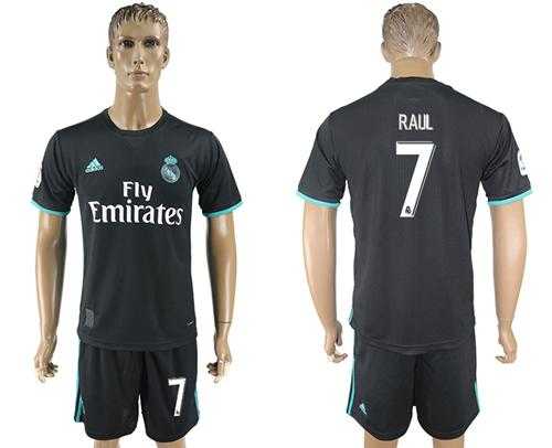 Real Madrid #7 Raul Away Soccer Club Jersey