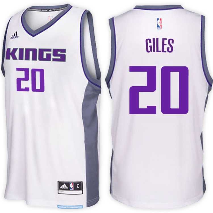 Sacramento Kings #20 Harry Giles Home White New Swingman Stitched NBA Jersey