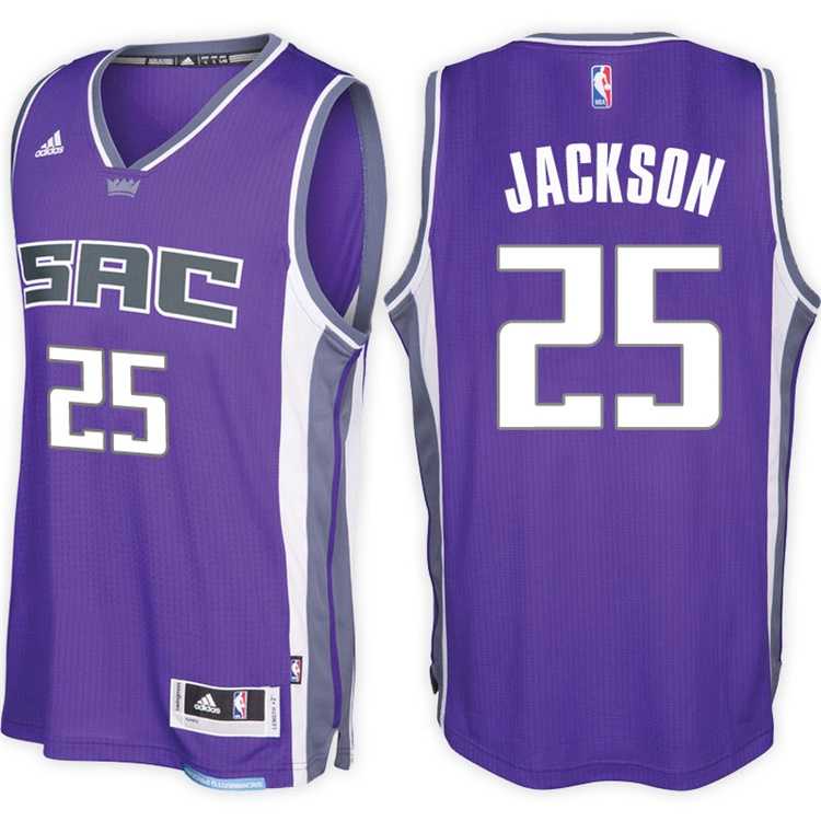 Sacramento Kings #25 Justin Jackson Alternate Purple New Swingman Stitched NBA Jersey