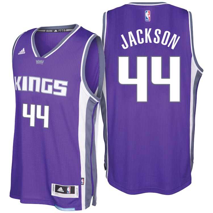 Sacramento Kings #44 Justin Jackson Road Purple New Swingman Stitched NBA Jersey