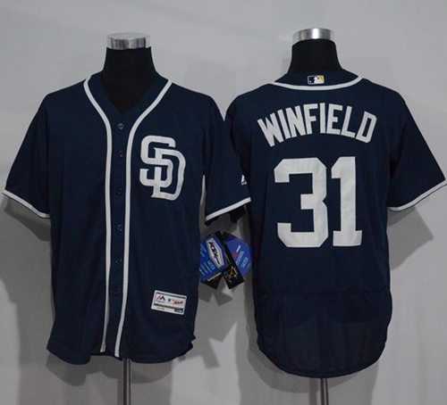 San Diego Padres #31 Dave Winfield Navy Blue Flexbase Authentic Collection Stitched MLB Jersey