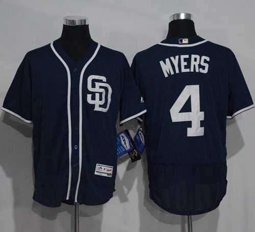 San Diego Padres #4 Wil Myers Navy Blue Flexbase Authentic Collection Stitched MLB Jersey