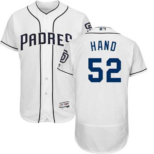 San Diego Padres #52 Brad Hand White Flexbase Authentic Collection Stitched MLB Jersey San Diego Padres #52 Brad Hand White Flexbase Authentic Collection Stitched MLB Jersey