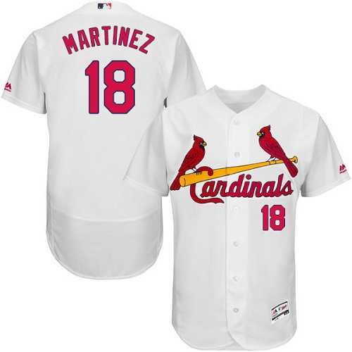 St.Louis Cardinals #18 Carlos Martinez White Flexbase Authentic Collection Stitched MLB Jersey