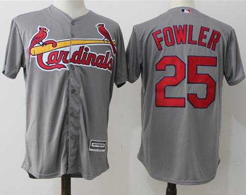 St.Louis Cardinals #25 Dexter Fowler Grey New Cool Base Stitched MLB Jersey