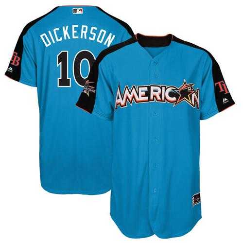 Tampa Bay Rays #10 Corey Dickerson Blue 2017 All-Star American League Stitched MLB Jersey
