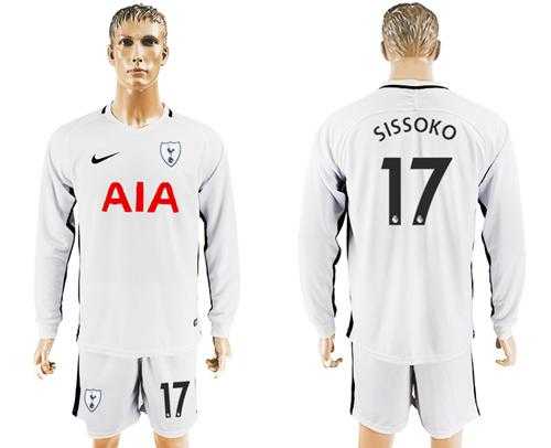 Tottenham Hotspur #17 Sissoko Home Long Sleeves Soccer Club Jersey