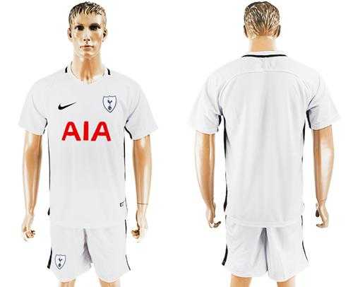 Tottenham Hotspur Blank White Home Soccer Club Jersey