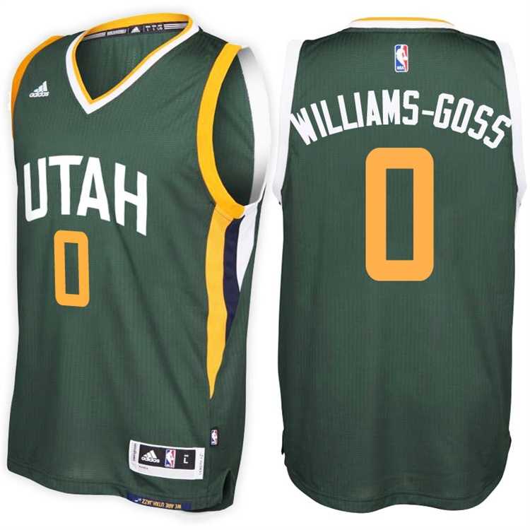 Utah Jazz #0 Nigel Williams-Goss Alternate Green New Swingman Stitched NBA Jersey